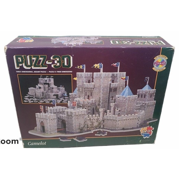 Wrebbit Toys Puzzle 3d Camelot Castle 62 Piece Jigsaw Puzzle